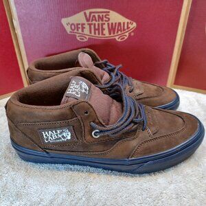 Vans Men's 7/Women's 8.5 Skate Half Cab Nick Michel Navy/Brown Suede VN0A5KYABF1